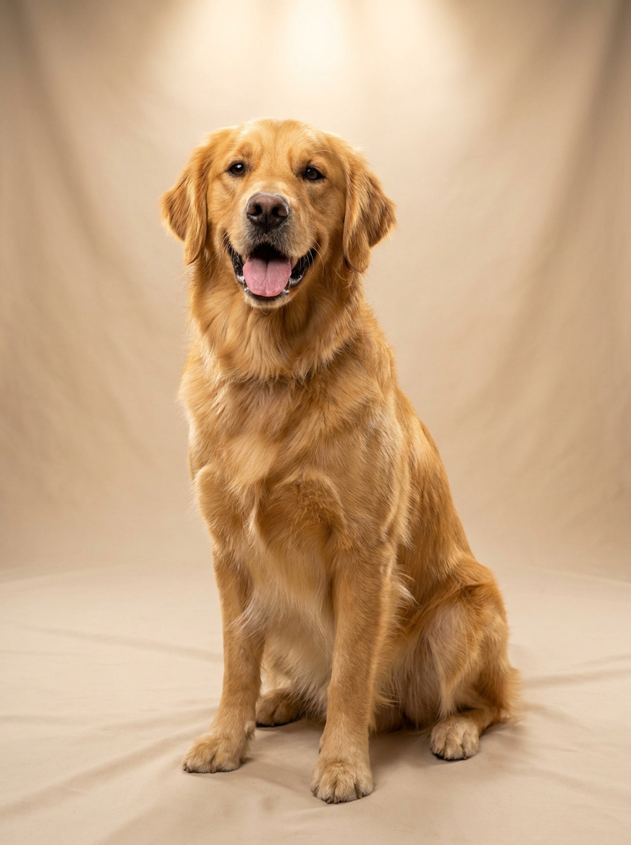 Golden retriever toiletté
