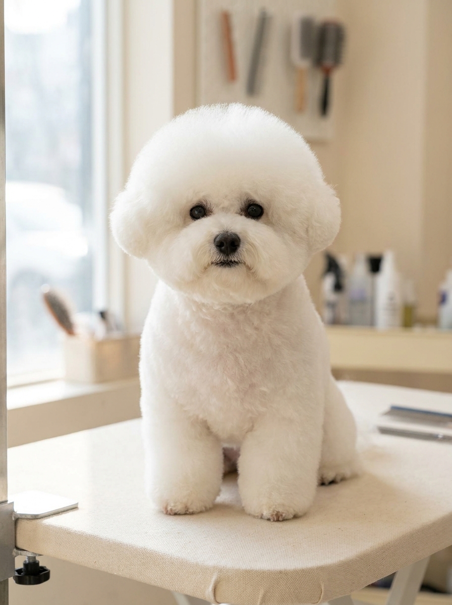 Bichon frise toiletté