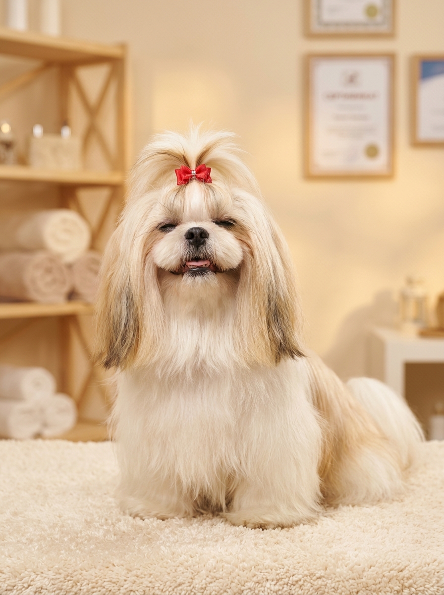 Chien toiletté